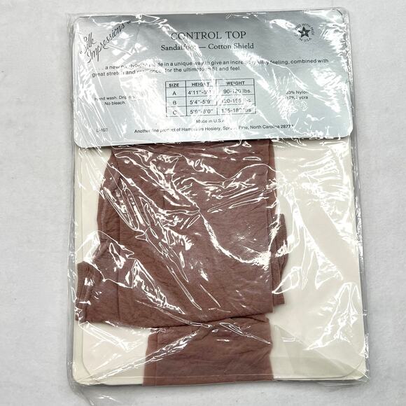 Vintage Silk Impressions Opal Control Top Pantyhose - Picture 3 of 5